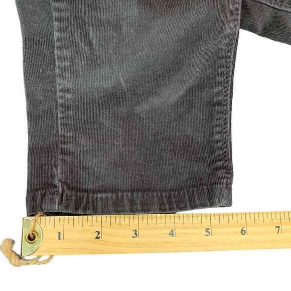 Buffalo David Bitton Womens Gray Corduroy Pants Mid Rise Slim Leg Size 10x32 - Picture 10 of 10